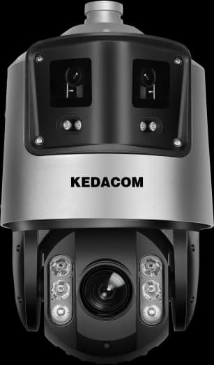 Tri-lens Panoramic PTZ Camera, model IPC445-Ui233-N