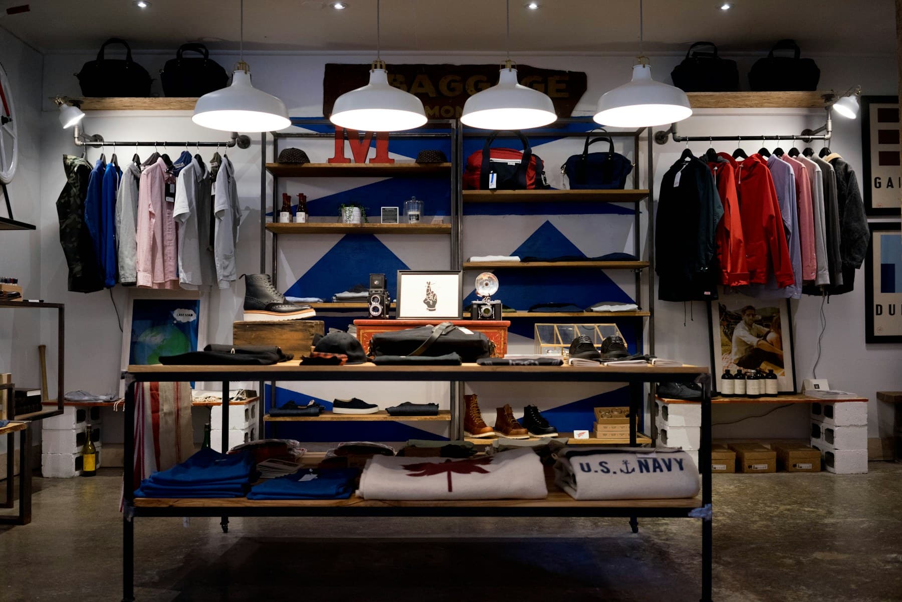 Retail environment monitored by a security camera system